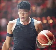  ?? — AFP photo ?? Rui Hachimura warming up before a basketball match between Japan and Germany at Saitama Super Arena, a venue for the Tokyo 2020 Olympic Games, in Saitama in this Aug 24 file photo.