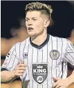  ??  ?? Cammy Smith memories. But everybody moves on and I knew to further my career I would have to go elsewhere.“I’m at the stage where I need to play 30 to 40 games a season and add some goals, and, hopefully, I can do that at St Mirren.”