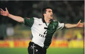  ??  ?? Iordanov foi campeão pelo Sporting na época 1999-2000.