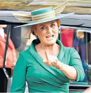  ??  ?? The gift that keeps giving: Sarah, Duchess of York