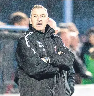  ?? Picture: SNS. ?? Montrose manager Stewart Petrie says continuity of selection has been helped by good discipline on the field.