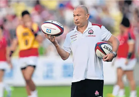  ?? AFP ?? Japan’s national rugby team head coach Eddie Jones.