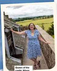  ??  ?? Queen of the castle: Alison loves her sensationa­l Scottish home