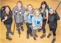  ??  ?? Tina O’Boyle, Susan Caroline, Sarah Cuthill, Rona Johnstone, Diane McDonald and Julie Smith