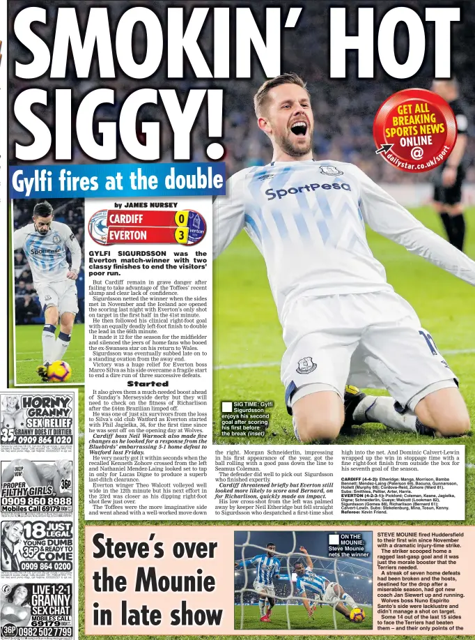  ?? (inset) ?? SIG TIME: Gylfi Sigurdsson enjoys his second goal after scoring his first before the break