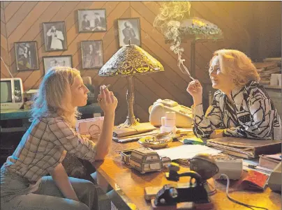  ?? CP PHOTO ?? This image released by Showtime shows Ari Graynor as Cassie, left, and Melissa Leo as Goldie in the new series, “I’m Dying Up Here,” about a circa-1970s L.A. comedy club.