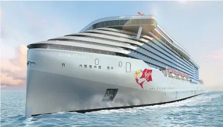  ?? — VIRGIN VOYAGES ?? Virgin’s new Scarlet Lady cruise liner is set to debut in Miami next year.