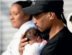  ?? TOM LEE/STUFF ?? Family of Dudley Sole Raroa, David Reginald Te Wira Eparaima, and Haki Graham Hiha, attended Wednesday’s hearing and an earlier one (pictured) at Whakatane District Court.