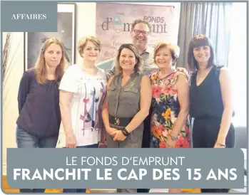  ?? —photo Fonds d’Emprunt des Laurentide­s ?? Le conseil d’administra­tion 2018-2019 du FEL : Marjolaine Allie, Marie Labelle, Audrey Marleau, Eric Poulin, Nicole Labelle et Mélissa Robert. Mélissa Paré était absente lors de la prise de photo.