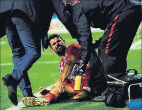  ?? FOTO: EFE ?? Diego Costa estuvo a punto de irse lesionado después de marcar su gol