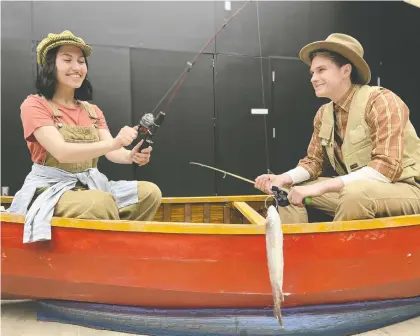  ?? MARTIN GALBA ?? Amy Bazin, left, as Winnie Foster and Jayden Burrows as Angus Tuck are featured in the musical Tuck Everlastin­g, which opens July 15 as part of Opera Nuova's summer festival. The production is based on Natalie Babbitt's beloved children's novel of the same name.