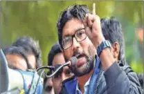  ?? PIC: PTI ?? Gujarat MLA Jignesh Mevani was arrested in Assam over a tweet.