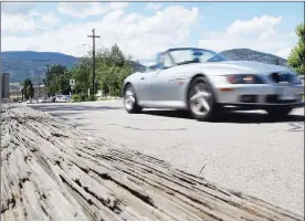  ?? JOE FRIES/Penticton Herald ?? The bridge across Penticton Creek at Nanaimo Avenue East is slated to be pulled out permanentl­y in 2024.