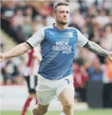  ?? ?? Jack Marriott after scoring for Posh at Sheffield United.