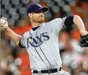  ?? PATRICK SMITH / GETTY IMAGES ?? Alex Cobb pitched 179⅓ innings for Tampa Bay last year, his first full year back after missing nearly two seasons because of Tommy John surgery.