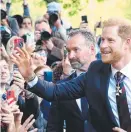  ?? ?? Prince Harry leaves the Invictus Games Foundation’s 10th anniversar­y service at St Paul’s Cathedral. Picture: Getty