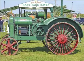  ??  ?? After graduating from the university of wisconsin in the late 1800s, charles hart and charles Parr developed a two-cylinder gasoline engine.