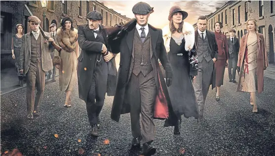  ?? Picture: Bbc/caryn Mandabach/robert Vigla. ?? Cast members of the hit television show Peaky Blinders.