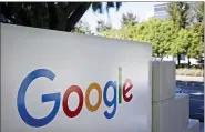  ?? MARCIO JOSE SANCHEZ - THE AP ?? This file photo shows signage outside Google headquarte­rs in Mountain View, Calif.