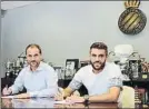  ?? FOTO: RCDE ?? Firma del nuevo contrato