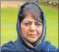  ??  ?? Mehbooba Mufti