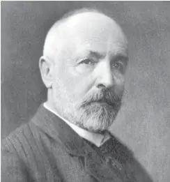  ?? Foto: akg/Science Photo Library ?? Georg Cantor (3. März 1845 bis 6. Januar 1918)