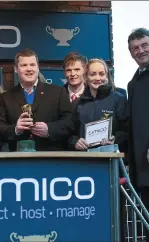  ??  ?? nita O’Leary, Princess Anne, Trainer Gordon s after winning the Timico Cheltenham Gold FILE