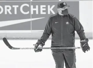  ?? ROB WALLATOR • HOCKEY CANADA IMAGES ?? Team Canada coach Andre Tourigny says “we’ll have to be creative and really optimistic” regarding bouncing back from quarantine time and getting ready for the world juniors.