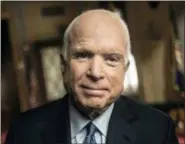  ?? CLAIR POPKIN — HBO VIA AP ?? This image released by HBO shows Sen. John McCain, R-Ariz., who is the subject of the documentar­y “John McCain: From Whom the Bell Tolls,” debuting on Memorial Day on HBO.