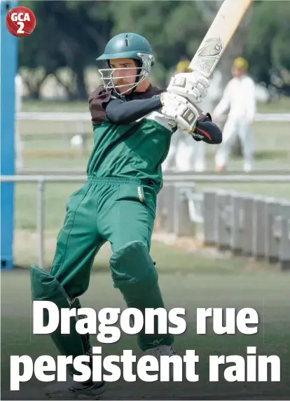  ?? Picture: MARK WILSON ?? UPPER HAND: Bell Park all-rounder Daniel Maclean made 45 valuable runs in the middle order for the Dragons in the rain-affected clash against Marshall on Saturday.