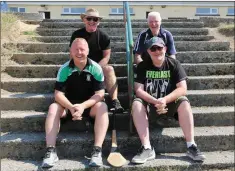  ??  ?? STUDMUFFIN ALERT: Miley Fortune, Tom Byrne, Derek O’Leary and Sean Pierce at the Arklow Rock Parnells summer camp.