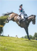  ??  ?? Britain’s Emily Llewellyn pilots Camilla Harries’ Emirati Nightsky to a valuable ninth-place finish