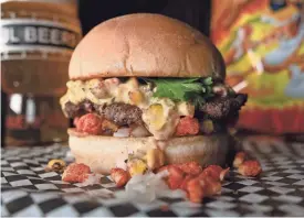  ?? ?? The Fiery Street Corn Burger created by JL Beers Sioux Falls.