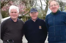  ??  ?? Malachi Walsh, Paul O’Sullivan and John Hickey from Killarney.