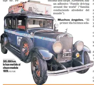  ?? YOUTUBE ?? 385.000 km. le han metido al chuzo modelo1928.