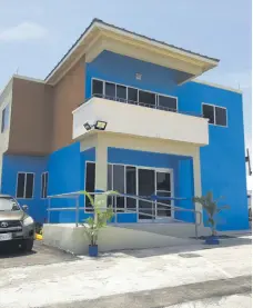  ??  ?? The newly constructe­d police station at the Ian Fleming Internatio­nal Airport in Boscobel, St Mary.