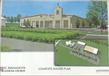  ??  ?? St. Bernadett’s Catholic Church wants to build a multipurpo­se facility on Evergreen Lane in Cedartown to allow for a larger space for the congregati­on to use.