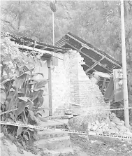  ??  ?? LA CASA se está a orillas del cerro de San Miguel Xico