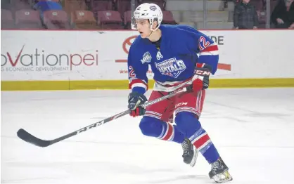  ?? JASON SIMMONDS/JOURNAL PIONEER ?? Summerside Western Capitals forward Colby MacArthur in action during a Maritime Junior Hockey League game at Eastlink Arena recently.