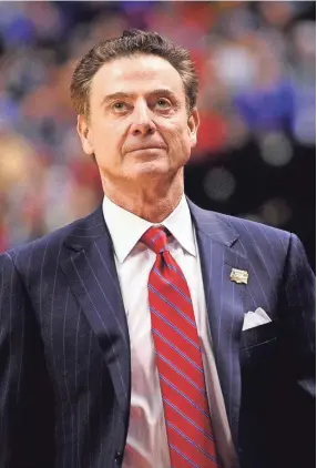  ?? THOMAS JOSEPH, USA TODAY SPORTS ?? Former Louisville Cardinals head coach Rick Pitino