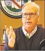  ?? Facebook ?? Danbury Mayor Mark Boughton on a Facebook Live broadcast.