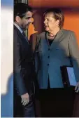  ?? Archivfoto: Kappeler, dpa ?? Sigmar Gabriel und Angela Merkel ver  stehen sich gut.