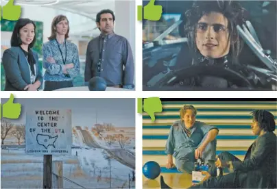  ?? AP PHOTOS ?? Commercial­s debuting during Super Bowl LV included, clockwise from top left, Amazon, Cadillac, Michelob and Jeep.