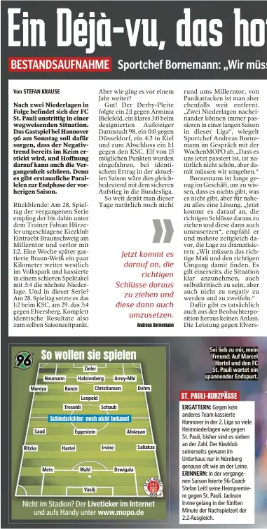  ?? ?? Sei lieb zu mir, mein Freund: Auf Marcel Hartel und den FC St. Pauli wartet ein spannender Endspurt.