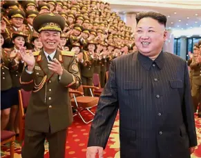  ??  ?? Dangerous politics: Jong-un is said to have conducted purges of people he’s suspicious of. — AFP