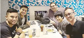  ??  ?? Direk Ricky with Prince Stefan, Fabio Ide and Empoy