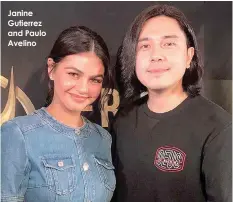  ??  ?? Janine Gutierrez and Paulo Avelino