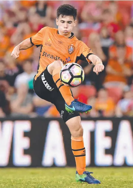  ??  ?? Roar midfielder Joe Caletti is in the preliminar­y national squad for the Asian under-23 championsh­ip. Picture: AAP IMAGE