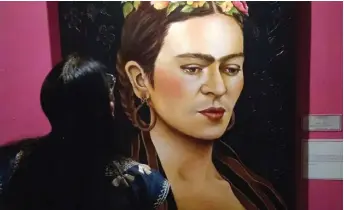  ?? ERIK VARGAS ?? Una de las varias pinturas dedicadas a Frida.
