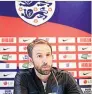  ??  ?? SPAIN SAILING England boss Southgate is up for it